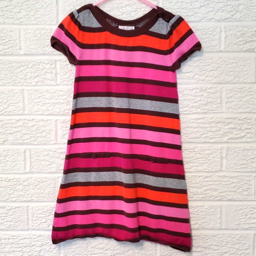 Girl's striped sweater dress